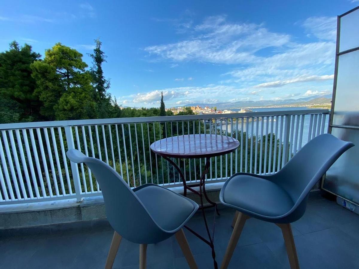 30M² Cosy Studio With Panoramic Sea View Chalkís Exteriör bild