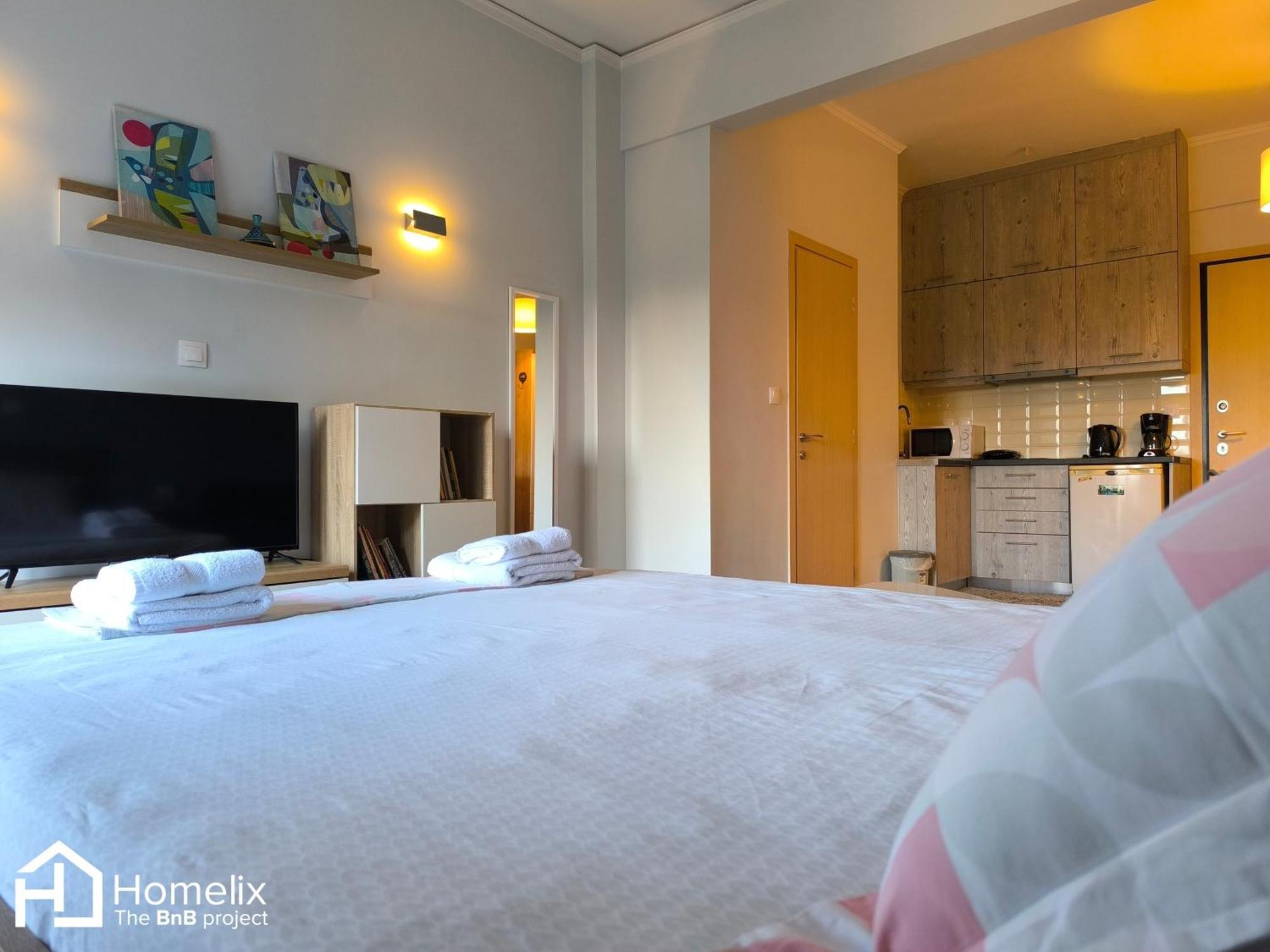 30M² Cosy Studio With Panoramic Sea View Chalkís Exteriör bild