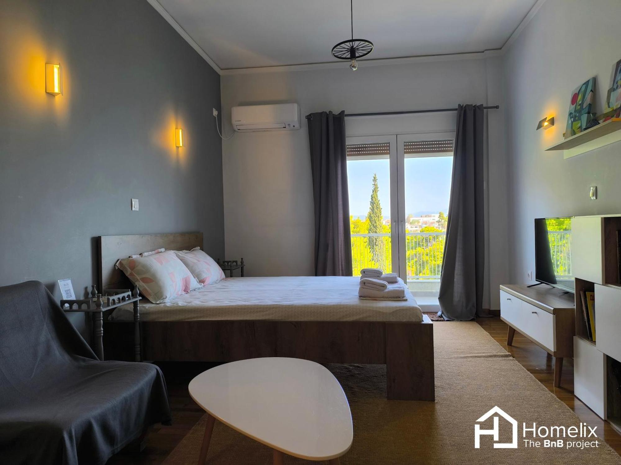 30M² Cosy Studio With Panoramic Sea View Chalkís Exteriör bild