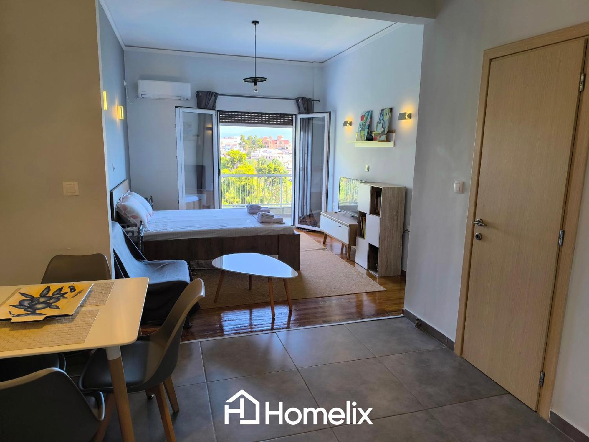 30M² Cosy Studio With Panoramic Sea View Chalkís Exteriör bild